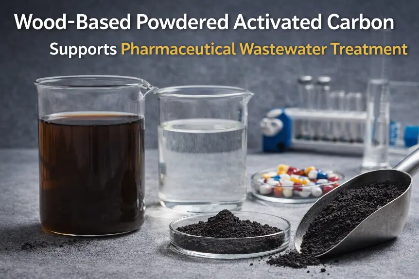 Wood-Based Powdered Activated Carbon for Pharmaceutical Wastewater Treatment
